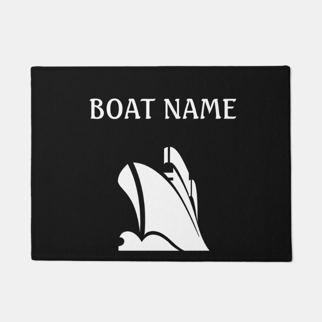 Power Boat Custom Dock Mat (Front)