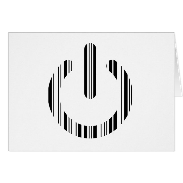 POWER BUTTON BAR CODE Power-Up Pattern Design (Front Horizontal)