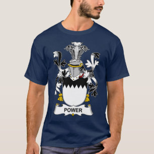 Power Coat of Arms Family Crest  T-Shirt
