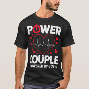 Power Couple Christian Couples Matching T-Shirt