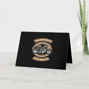 power cruiser motorcycle speed monster card