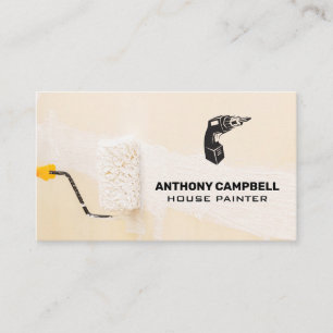 Power Drill Paint Roller Business Card