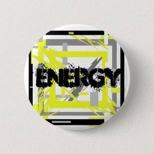 Power Energy Abstract Art 2 Inch Round Button