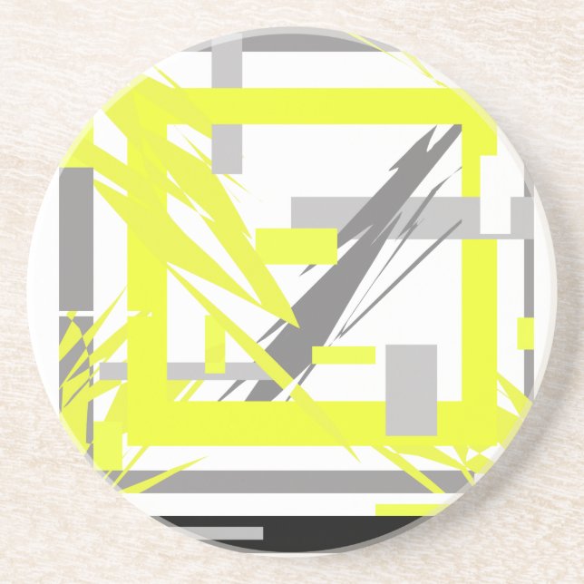 Power Energy Abstract Art Coaster (Front)