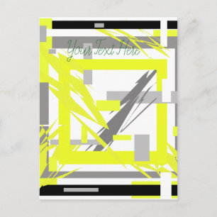 Power Energy Abstract Art Postcard