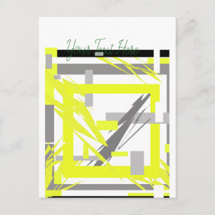 Power Energy Abstract Art Postcard