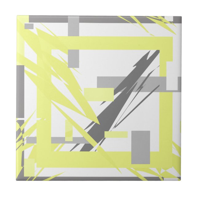 Power Energy Abstract Art Tile (Front)