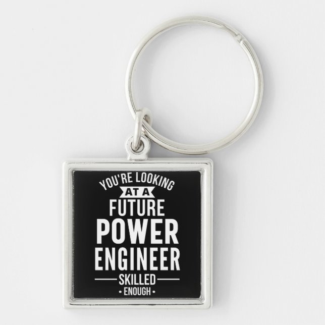 Power engineer gift keychain (Front)
