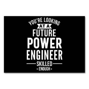 Power engineer gift table number