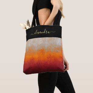 Power Girl Colours rustic ombre chic personalized Tote Bag
