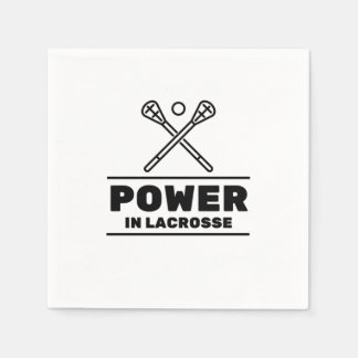 Power in lacrosse napkin