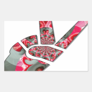 Power in the Palm: The Two-Finger Salute Sticker