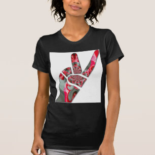 Power in the Palm: The Two-Finger Salute T-Shirt