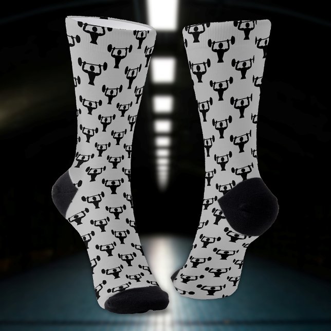 Power-Lifter strongman pattern - your colour choic Socks (Creator Uploaded)