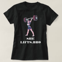 POWER LIFTING HEAVY WEIGHTS WORKOUT WOMEN TSHIRT