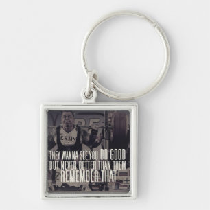 "Power lifting" Squat Motivational Keychain