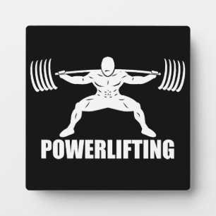 "Power lifting" Squat Motivational Plaque