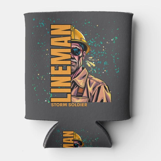 Power lineman can cooler (Front)