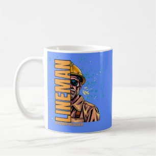 Power lineman coffee mug