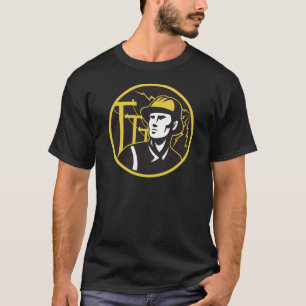 Power Lineman Electrician Electric Worker T-Shirt