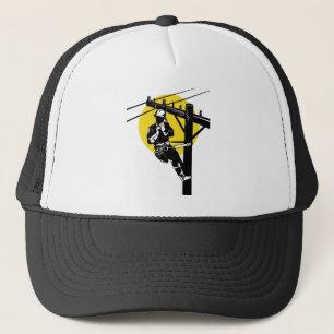 Power Lineman Electrician Electric Worker Trucker Hat