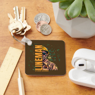 Power lineman keychain