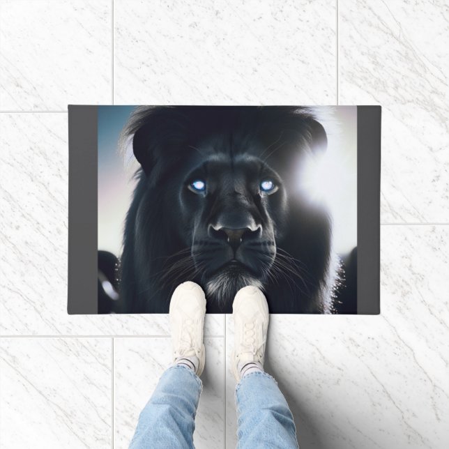 Power Lion Quote Motivational Doormat (Indoor)