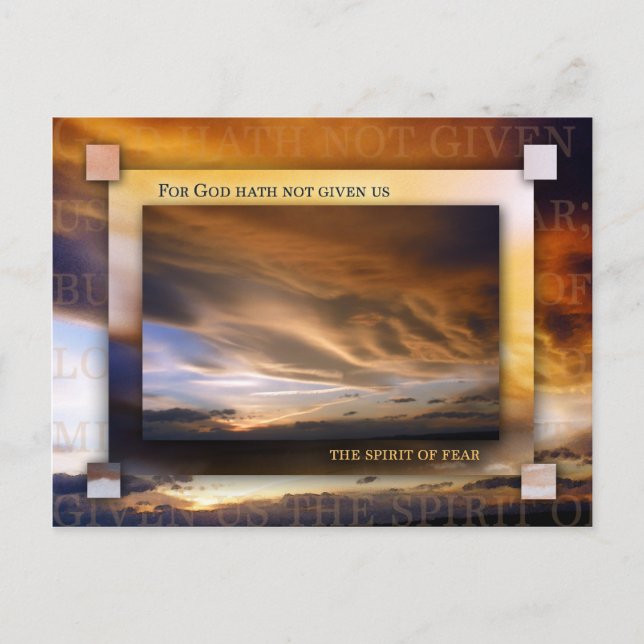 Power, Love and a Sound Mind Postcard (Front)