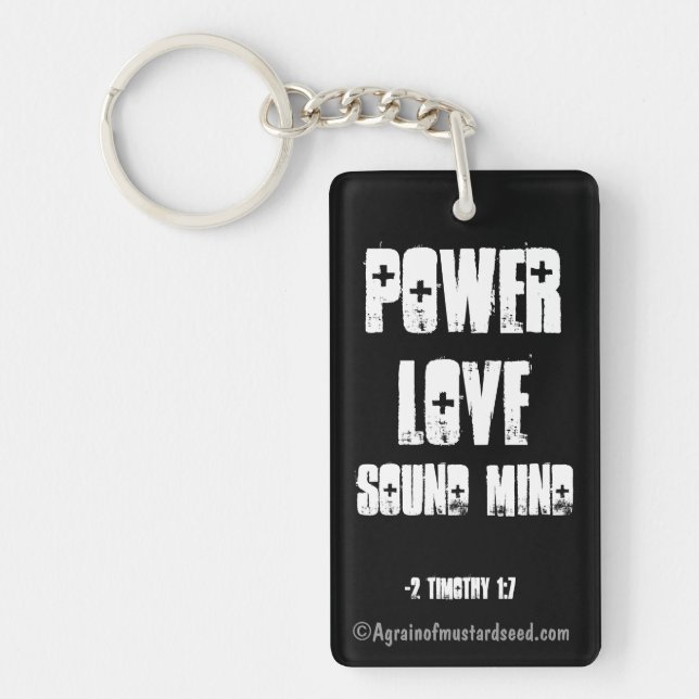 Power Love Sound Mind Bible Citation (Devant)