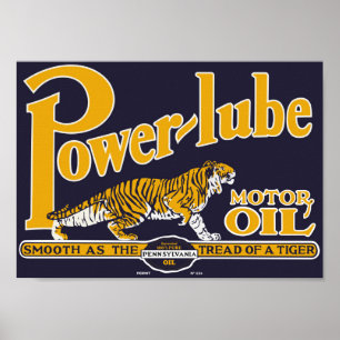 Power Lube Motor Oil Poster