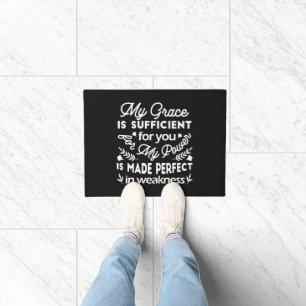 Power Made Perfect In Weakness 2 Corinthians 12:9 Doormat