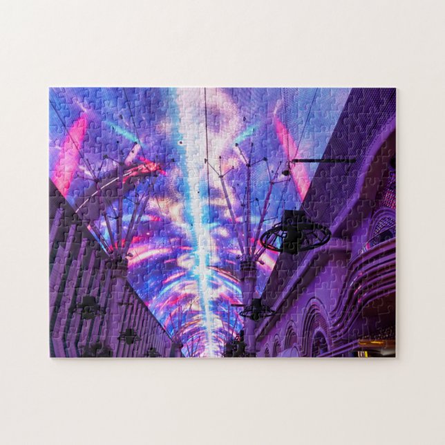 Power Of Fremont Street Jigsaw Puzzle (Horizontal)