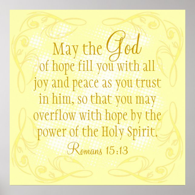 Power of Holy Spirit bible verse Poster (Front)