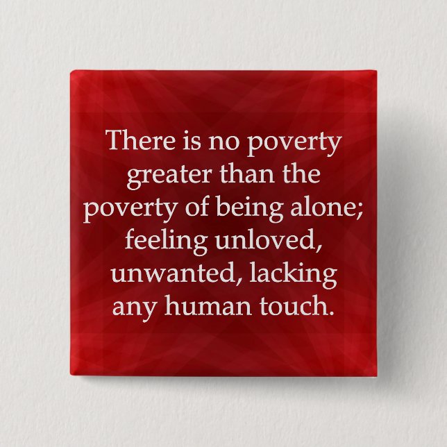 Power of Human Touch 2 Inch Square Button (Front)