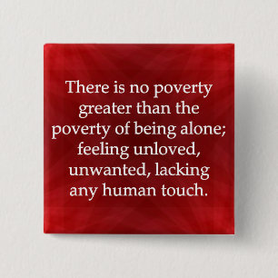 Power of Human Touch 2 Inch Square Button