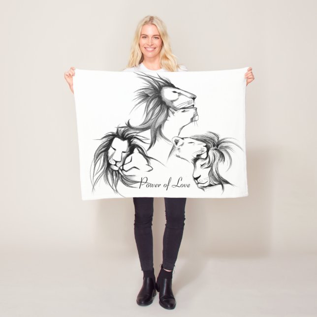 Power of love fleece blanket (In Situ)