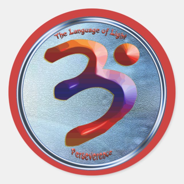 Power of Perseverance Classic Round Sticker (Front)