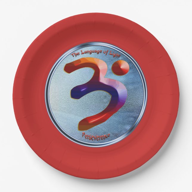 Power of Perseverance Paper Plate (Front)