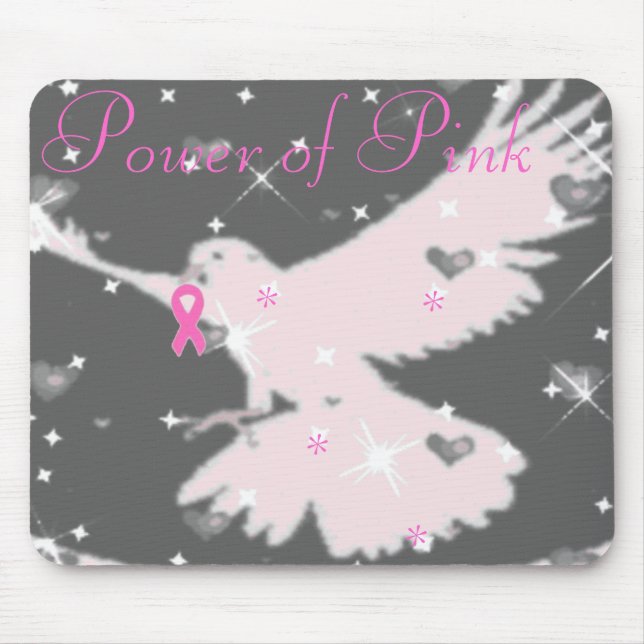 Power of Pink Ribbon Mousepad (Front)