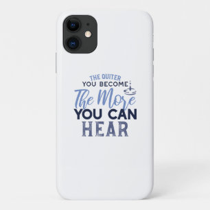 Power of Silence - Inspirational Quote iPhone 11 Case