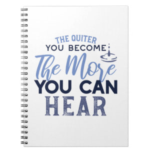 Power of Silence - Inspirational Quote Notebook