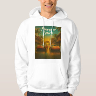 Power of Spirit – Retro Sports Cars at Sunset Hoodie