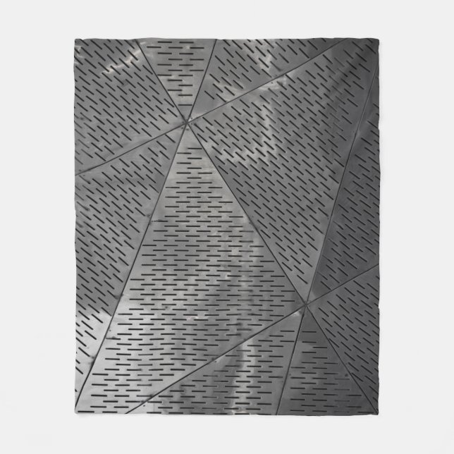Power of steel construction Stainless Industrial Fleece Blanket (Front)