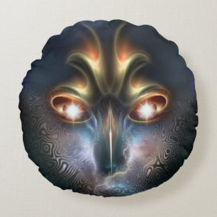 Power Of The All Seeing Round Throw Pillow