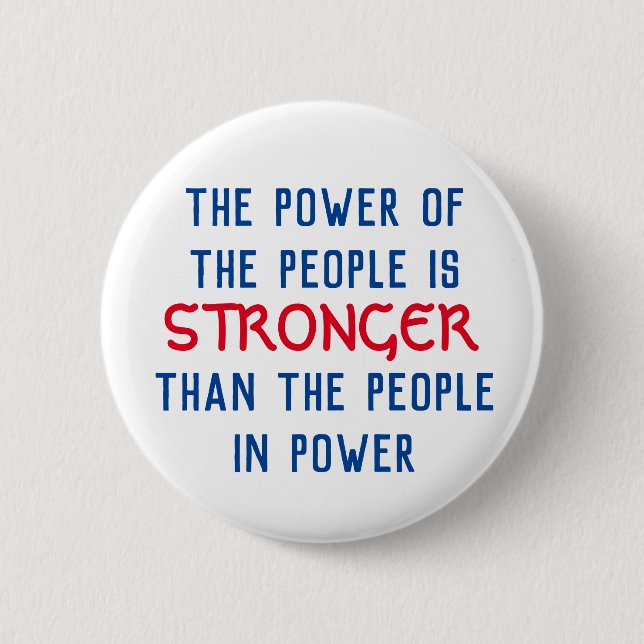 Power of the People 2 Inch Round Button (Front)