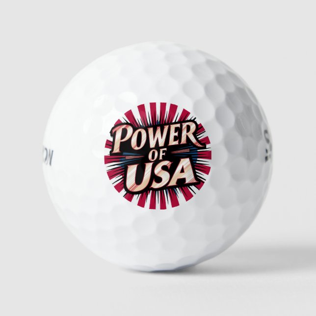Power of USA Golf Ball -  American  (Front)