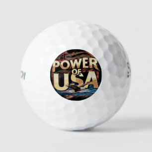 Power of USA Golf Ball - Patriotic