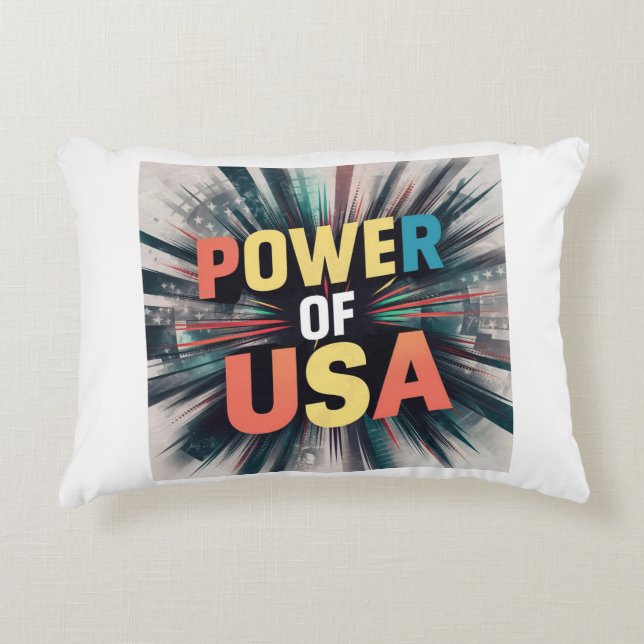 Power of USA Pillow -  (Front)