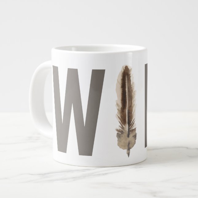 Power Quotes VII Large Coffee Mug (Front Left)