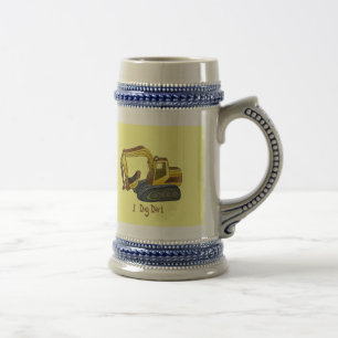 Power Shovel Dig Dirt Beer Stein
